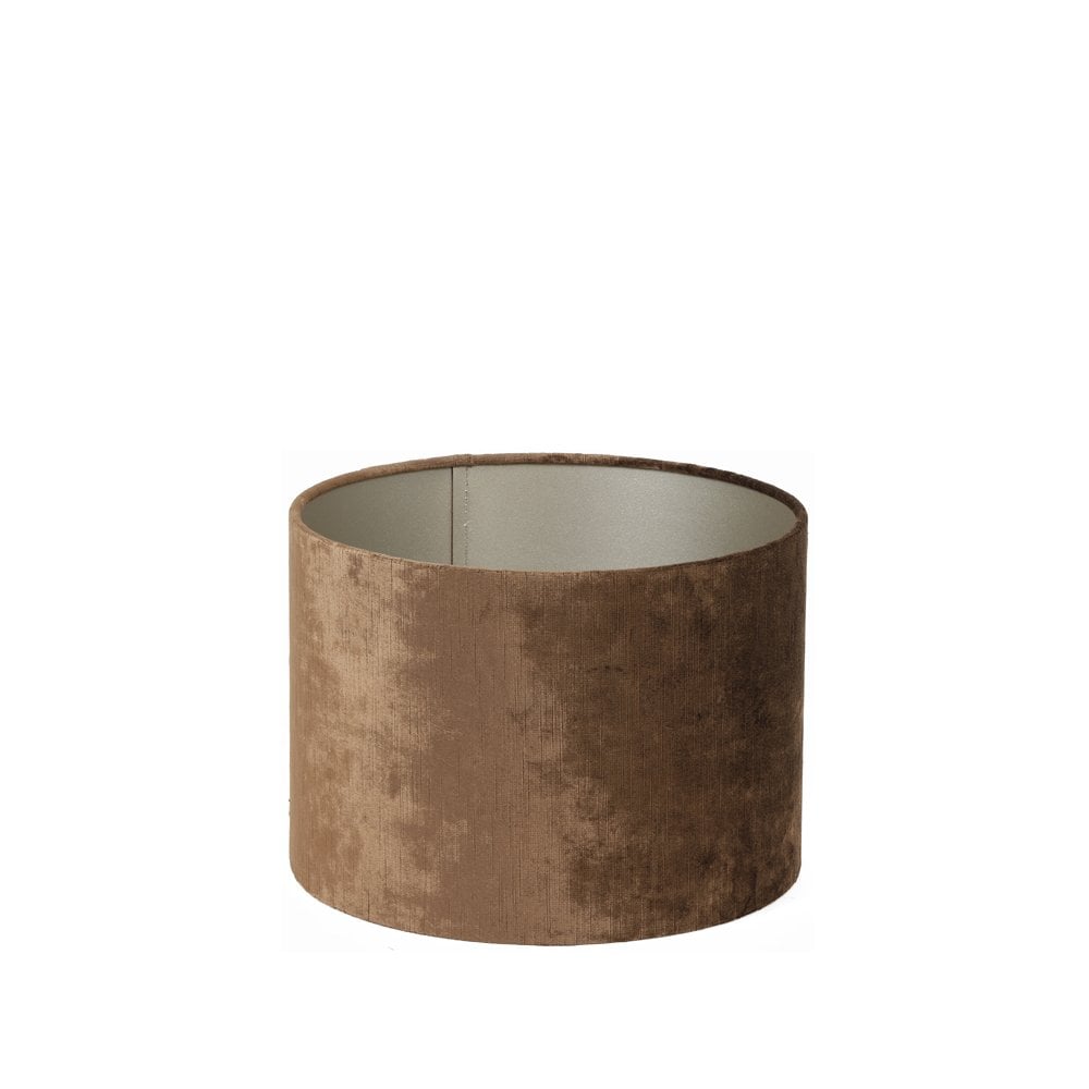 Brown Gemstone Textile Cylinder Lamp Shade - 40x40x30cm