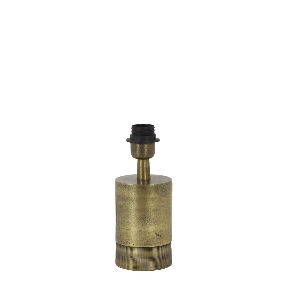 Vintage-Style Round Bronze Lamp Base with E27 Socket