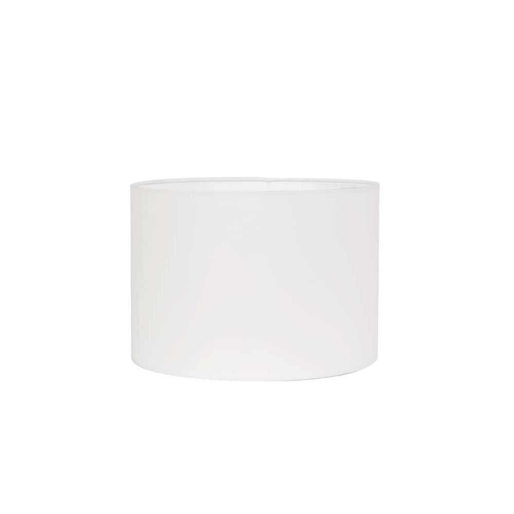 White Polycotton Round Cylinder Lamp Shade 35x35x30cm
