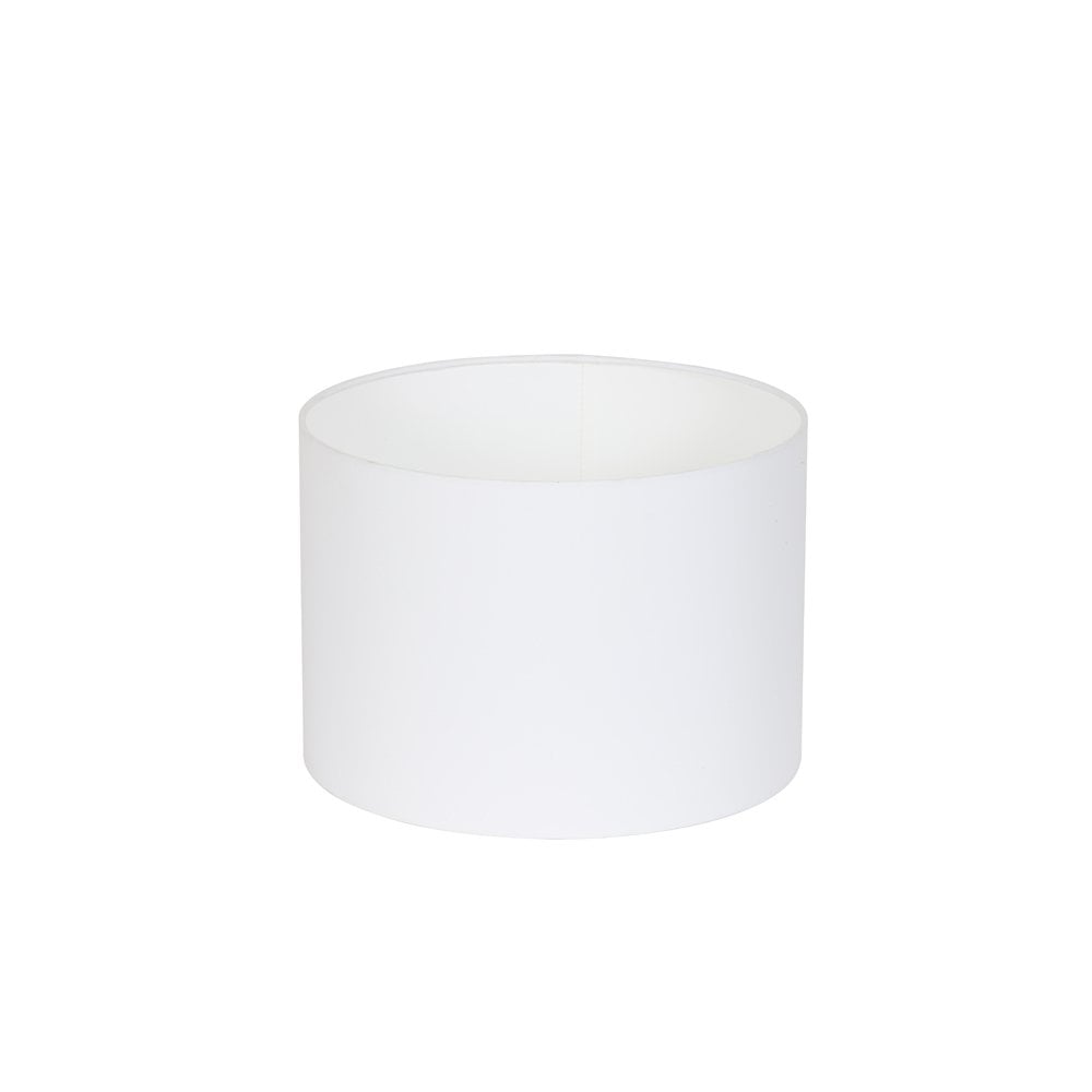 White Polycotton Round Cylinder Lamp Shade 35x35x30cm