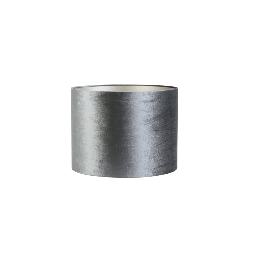 Elegant Graphite Cylinder Lamp Shade 40x40x30cm - Zinc Collection