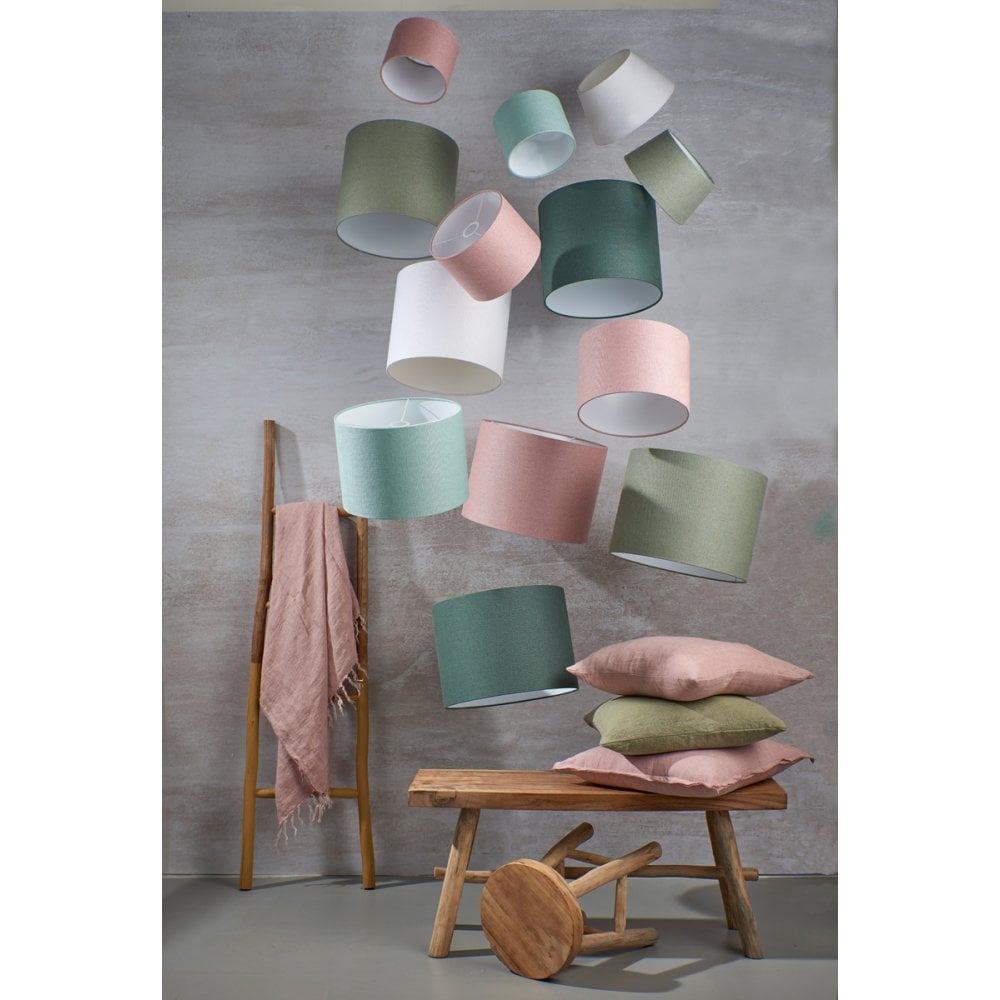 Livigno Pink Round Textile Lamp Shade 40x40x30cm