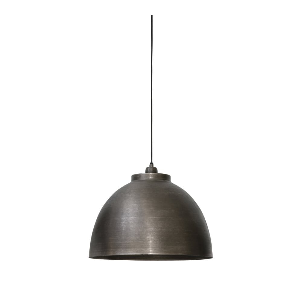 Kylie Dark Silver Industrial Pendant Light D45x32cm