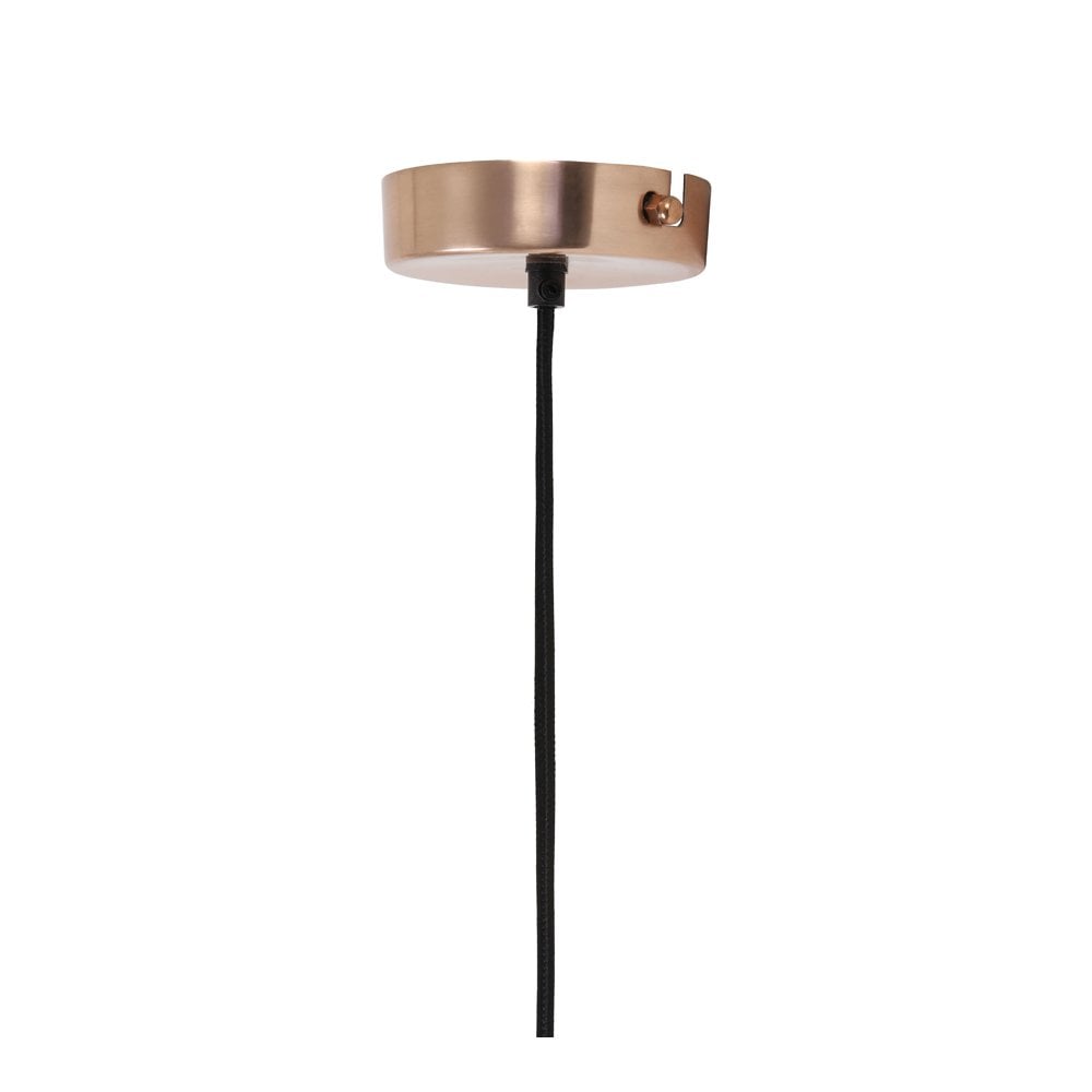 Dela Copper Glass Pendant Lamp 19x28cm