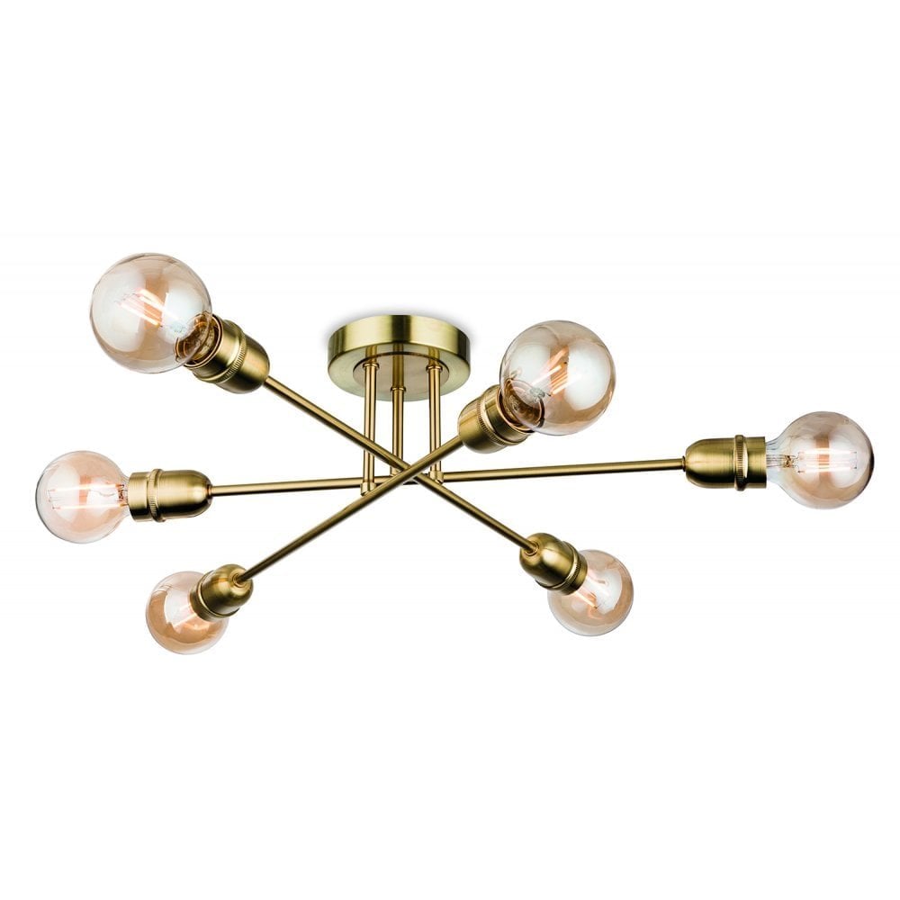 Glamorous Artek Ceiling Light in Brushed Brass Finish