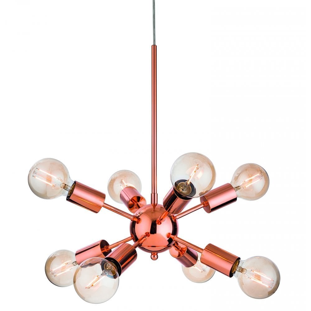 Artek Copper Elegance 8-Light Pendant Fixture