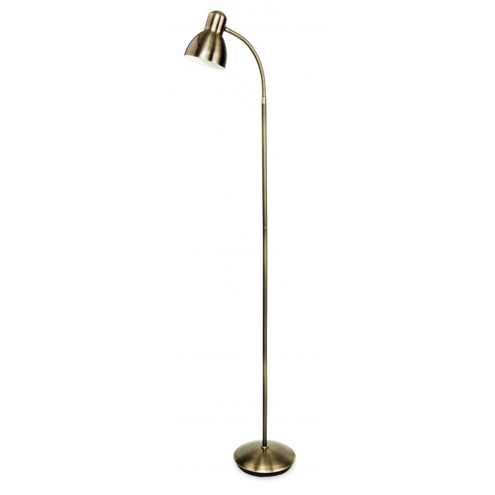 Elegant Antique Brass Arched Floor Lamp