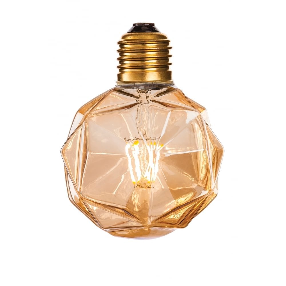 Amber Glow LED Accent Lamp, Exquisite Design