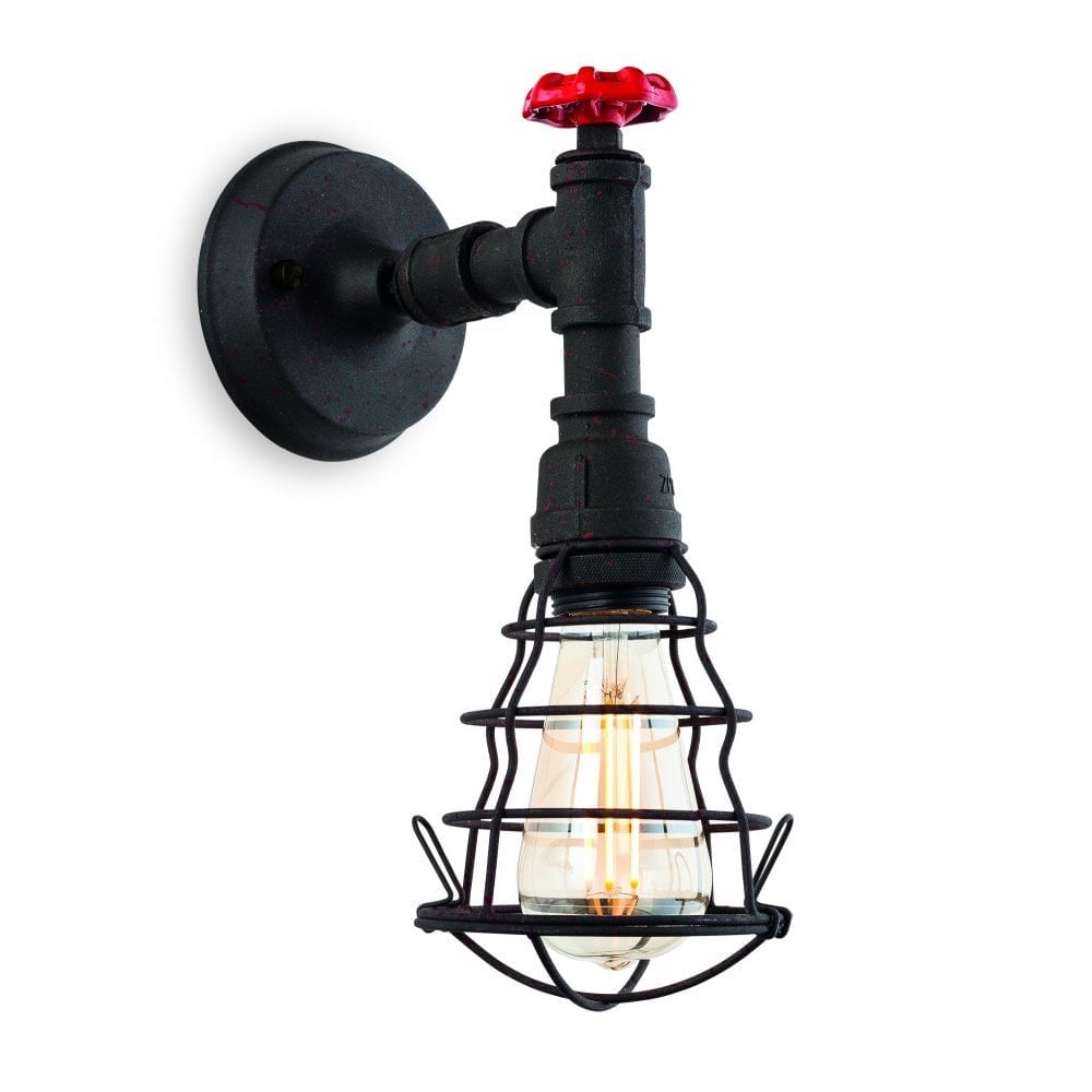 Rustic Black Artek Wall Sconce Light Fixture
