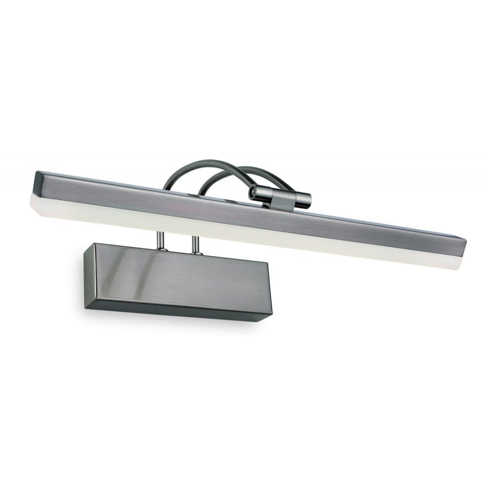 Contemporary Brushed Steel LED Wall Light – 36cm
