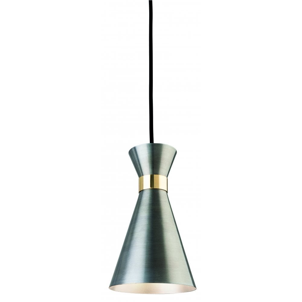 Vintage Chic Pendant in Antique Silver and Brass