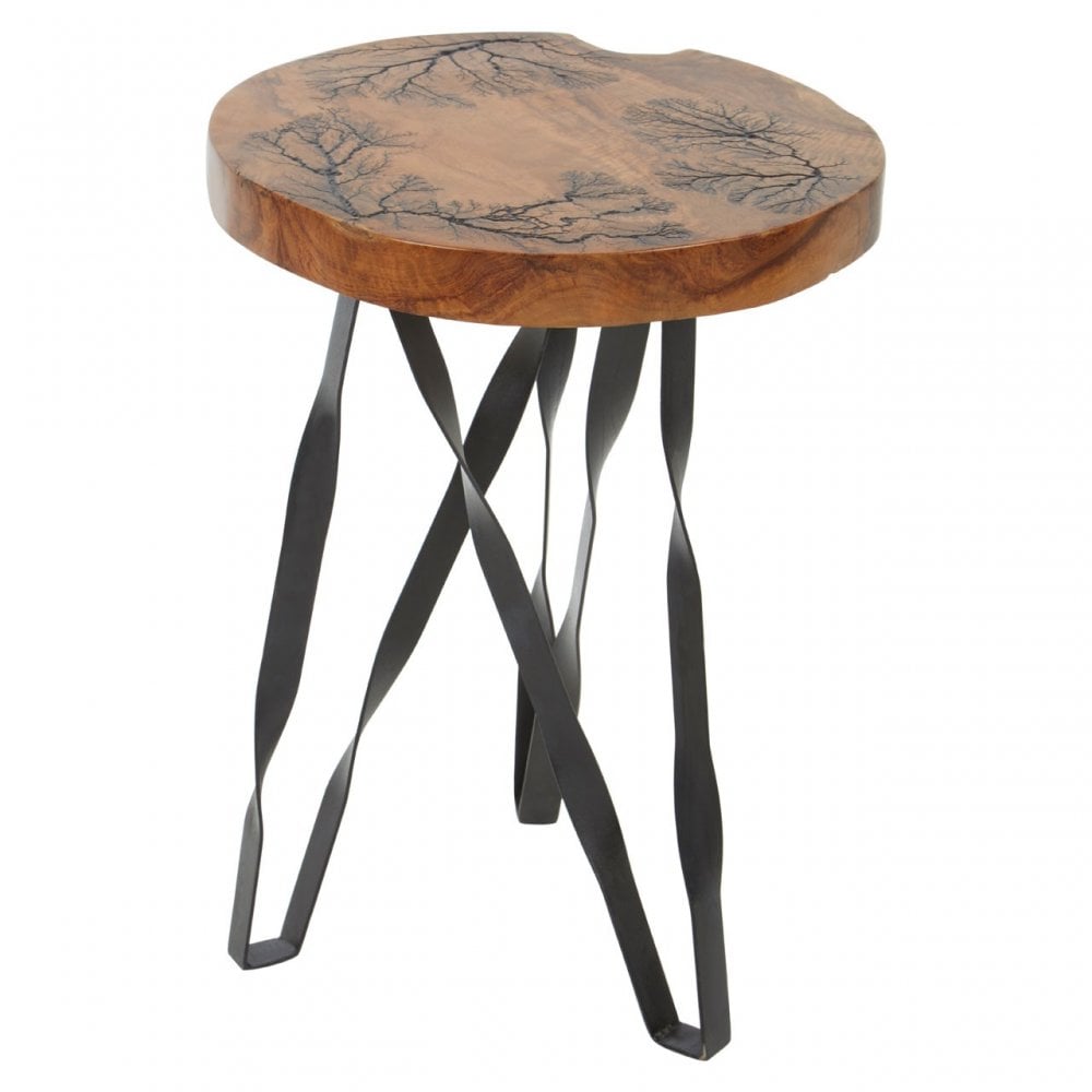 Surak Round Stool Brown