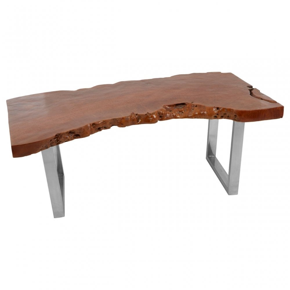 Surak Longon Wood Coffee Table Brown