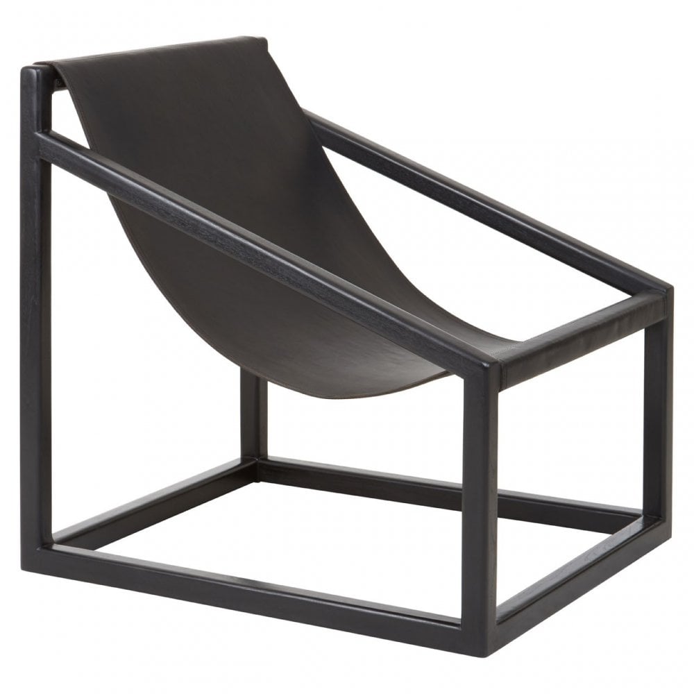 Kourtnai Black Cubic Frame Chair Black