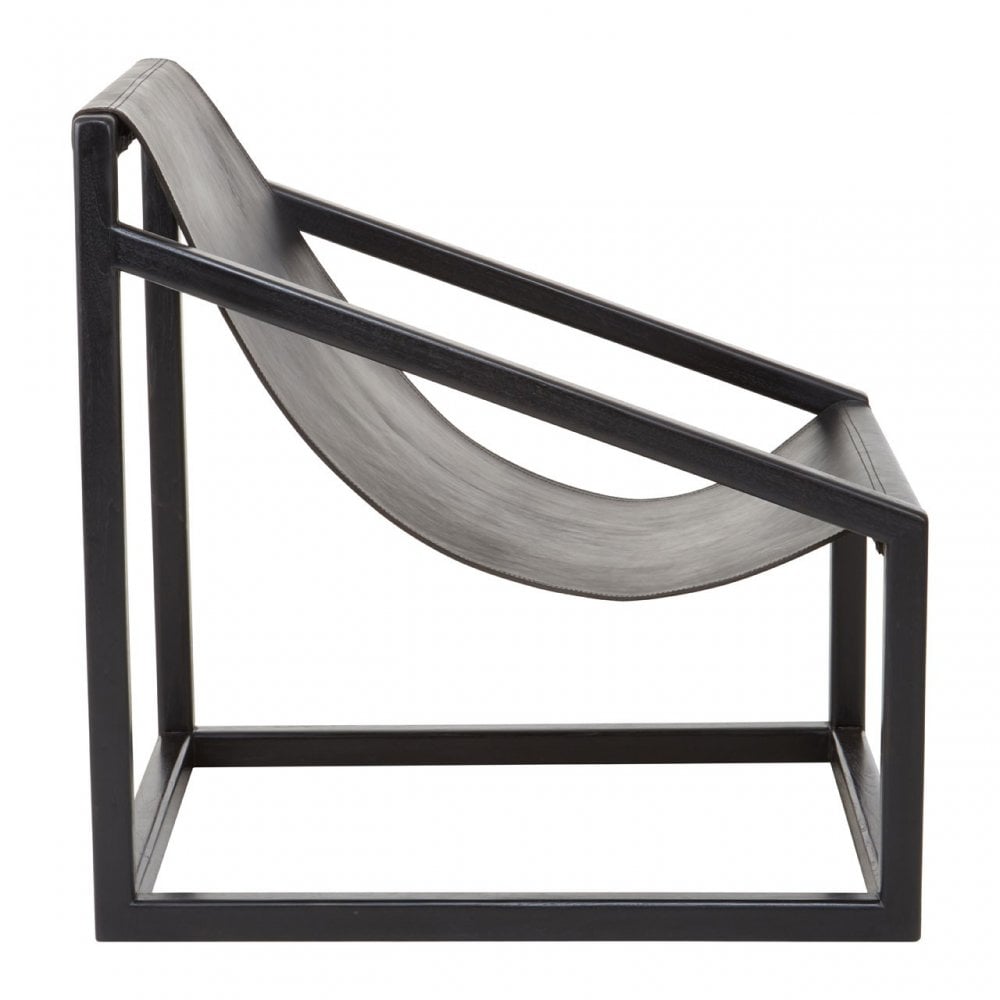 Kourtnai Black Cubic Frame Chair Black