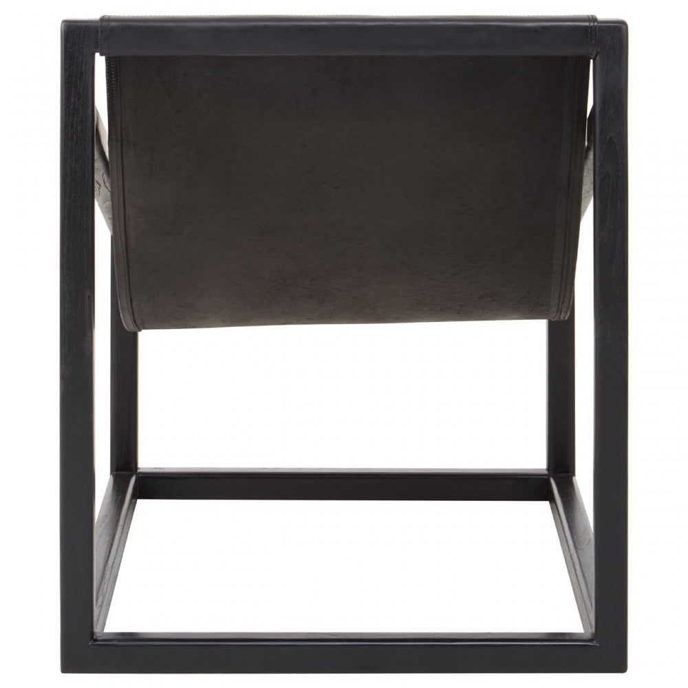 Kourtnai Black Cubic Frame Chair Black