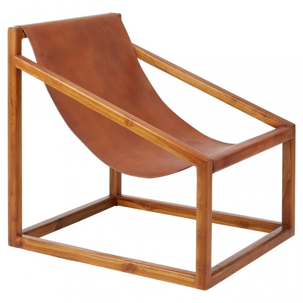 Kourtnai Brown Cubic Frame Chair Brown