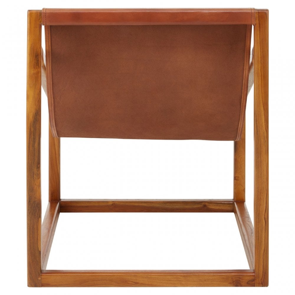 Kourtnai Brown Cubic Frame Chair Brown