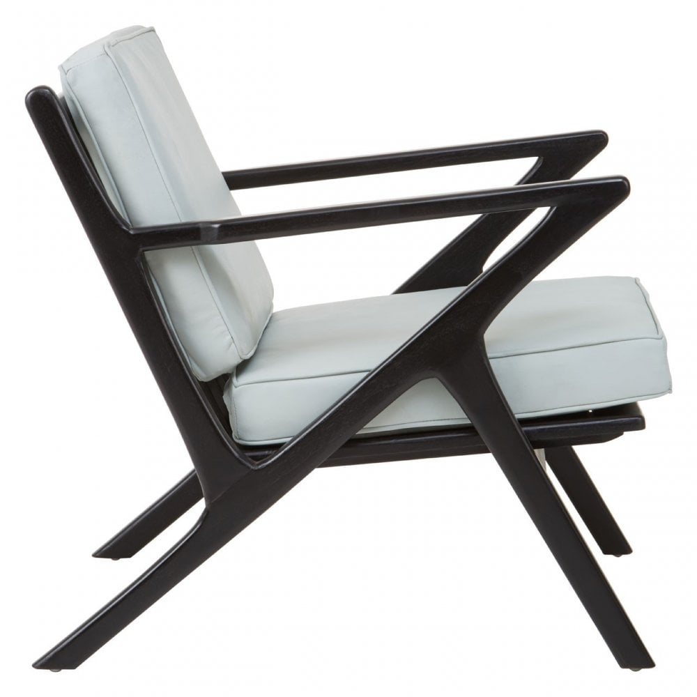 Kourtnai Grey Cow Leather Chair Grey