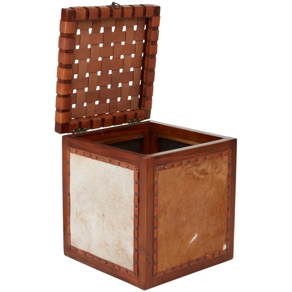 Kourtnai Storage Stool Brown