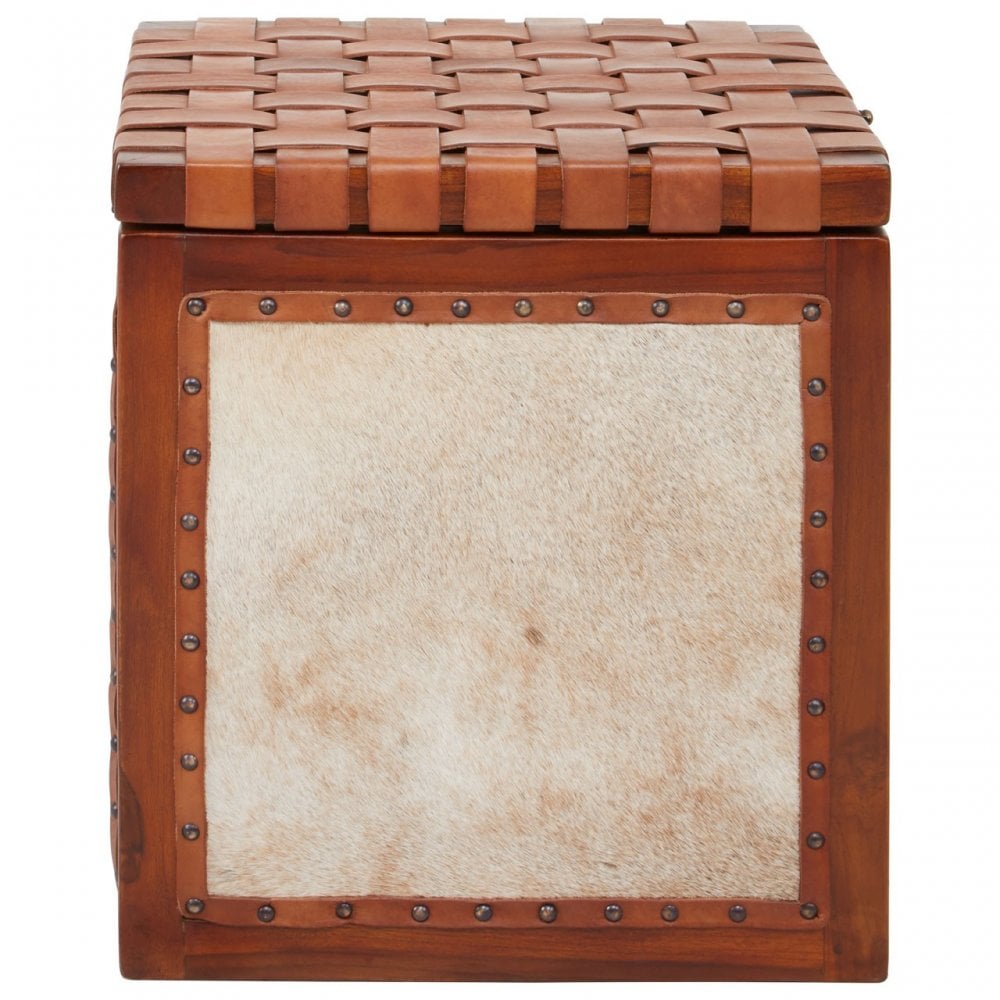 Kourtnai Storage Stool Brown