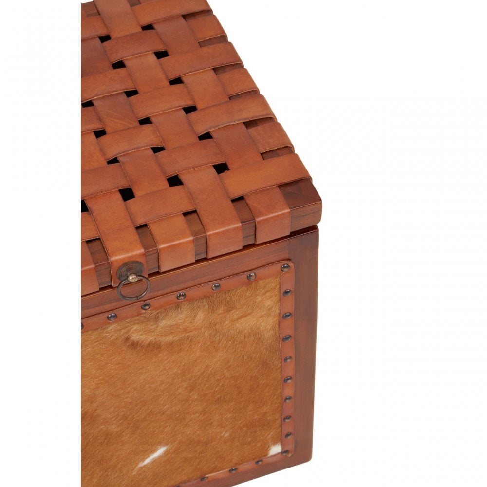 Kourtnai Storage Stool Brown