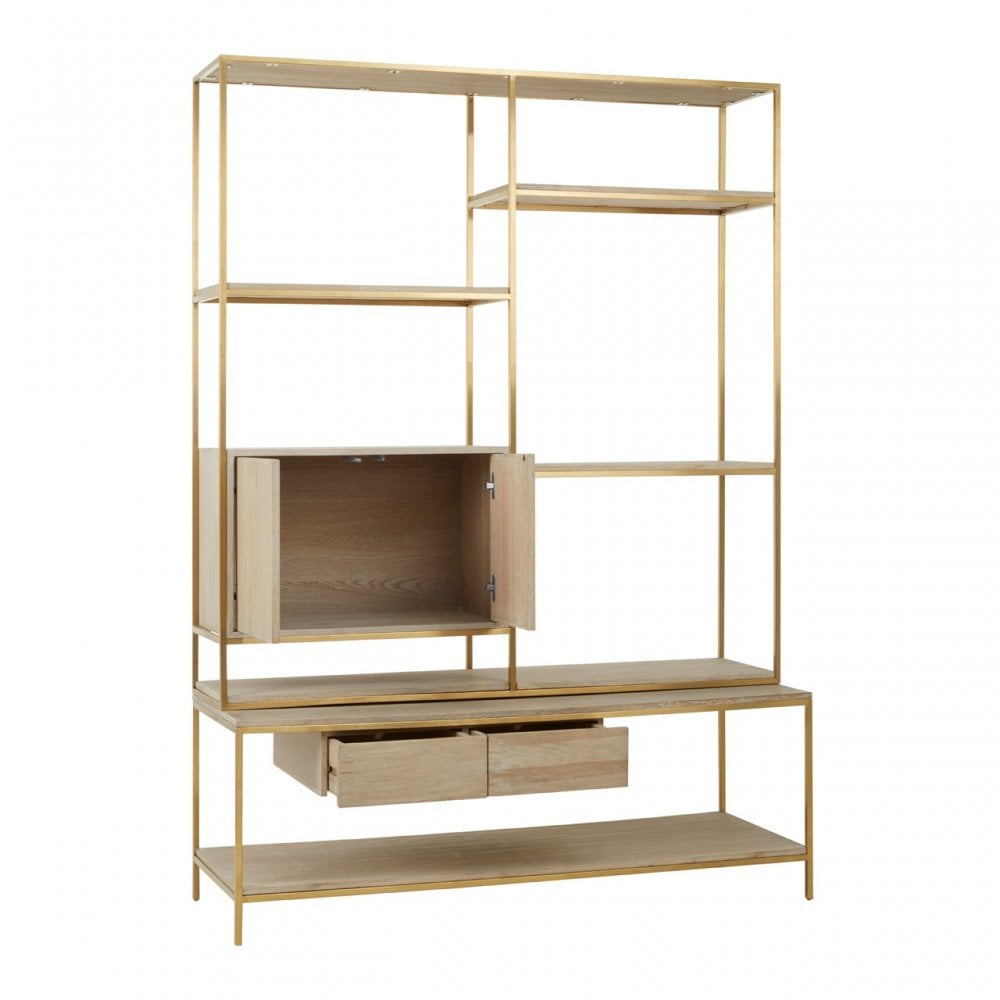Modica Shelf Unit Gold