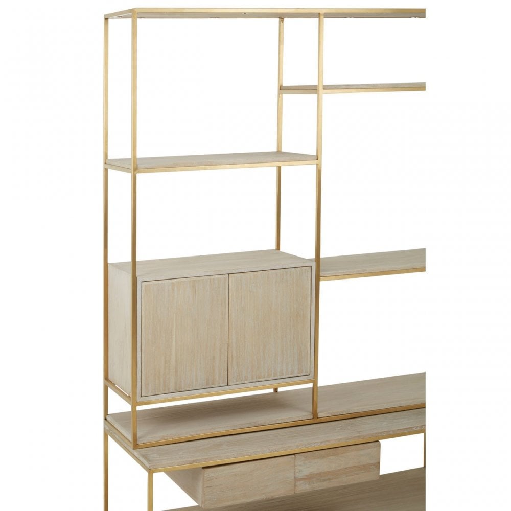 Modica Shelf Unit Gold