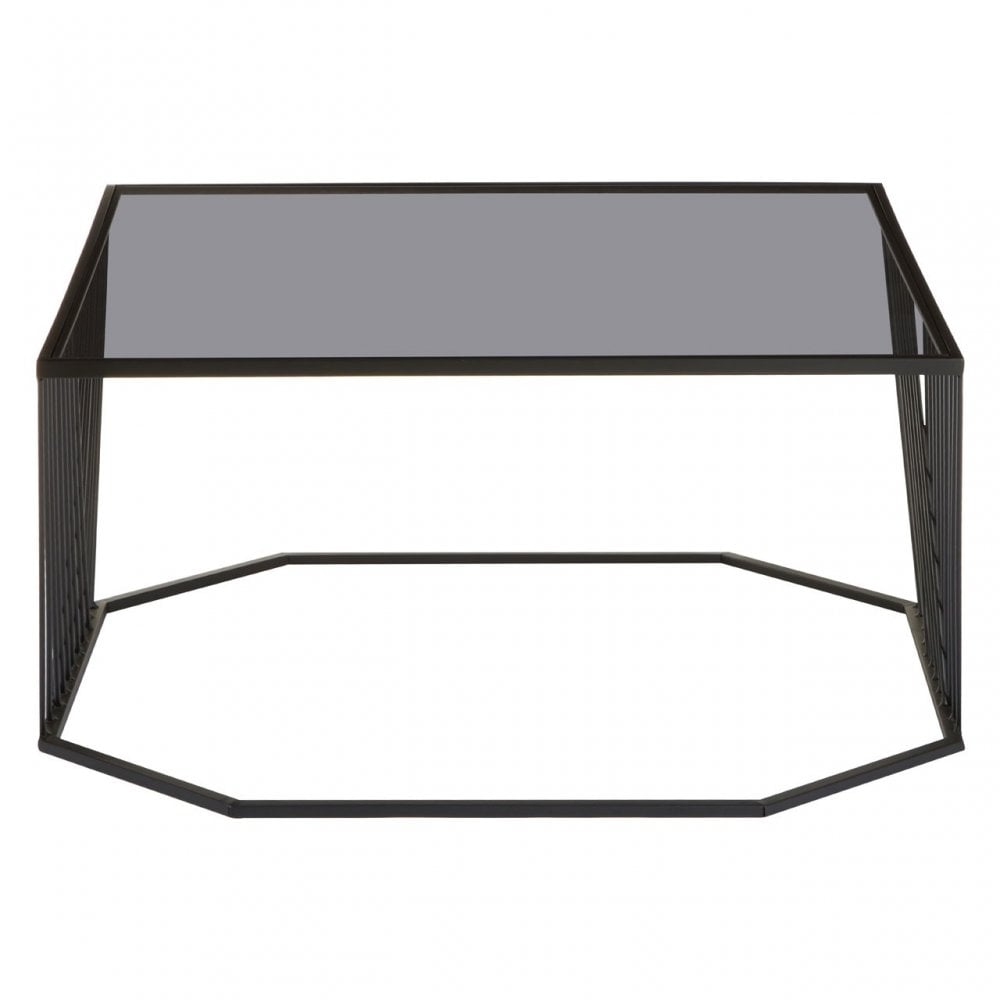Duchess Coffee Table with Grey Glass Top