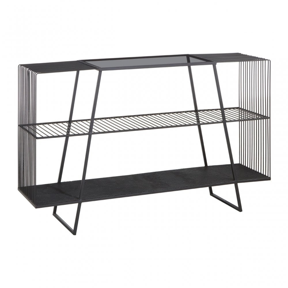 Duchess Console Table with Grey Glass Top Grey