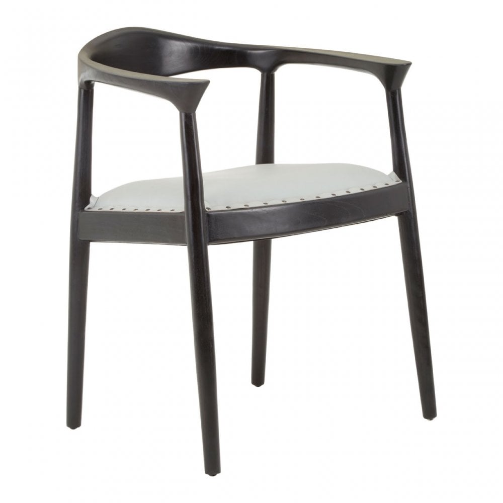 Kourtnai Grey Leather Chair