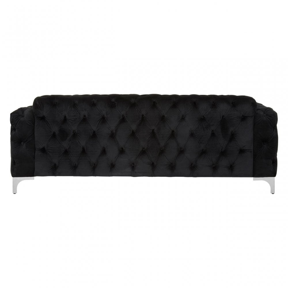 Madina Chesterfield Sofa Black