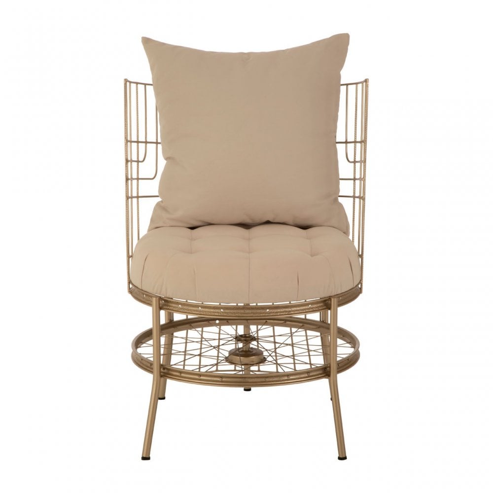 Mantis Champagne Gold Finish Chair Champagne