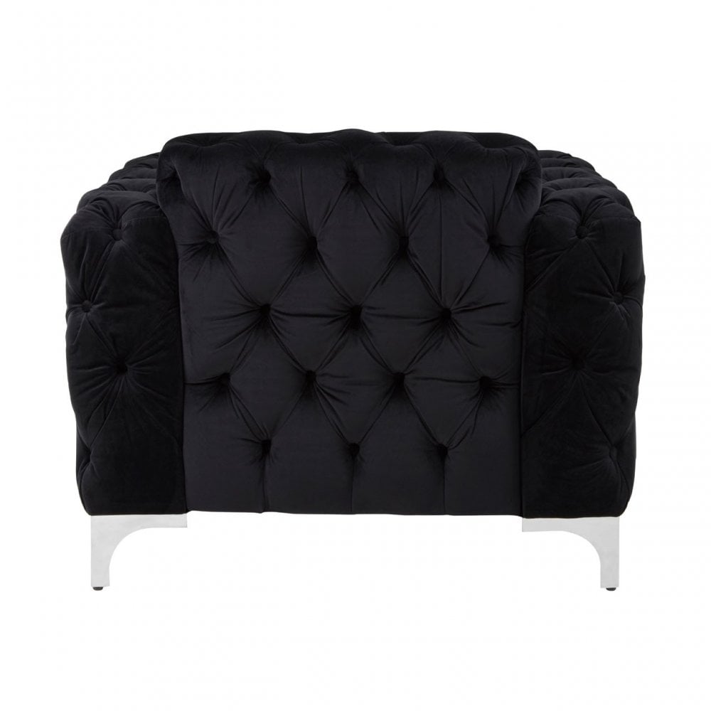 Madina Chesterfield Chair Black