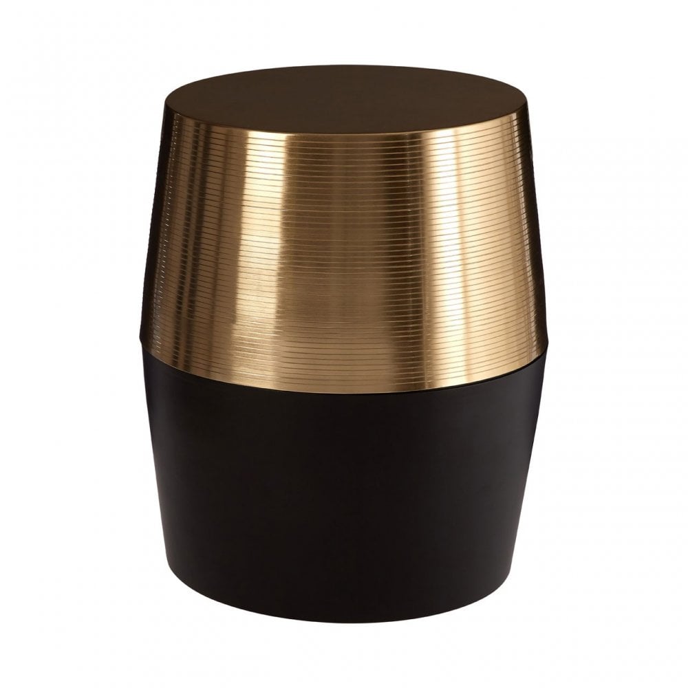 Margot Black and Copper Side Table Gold
