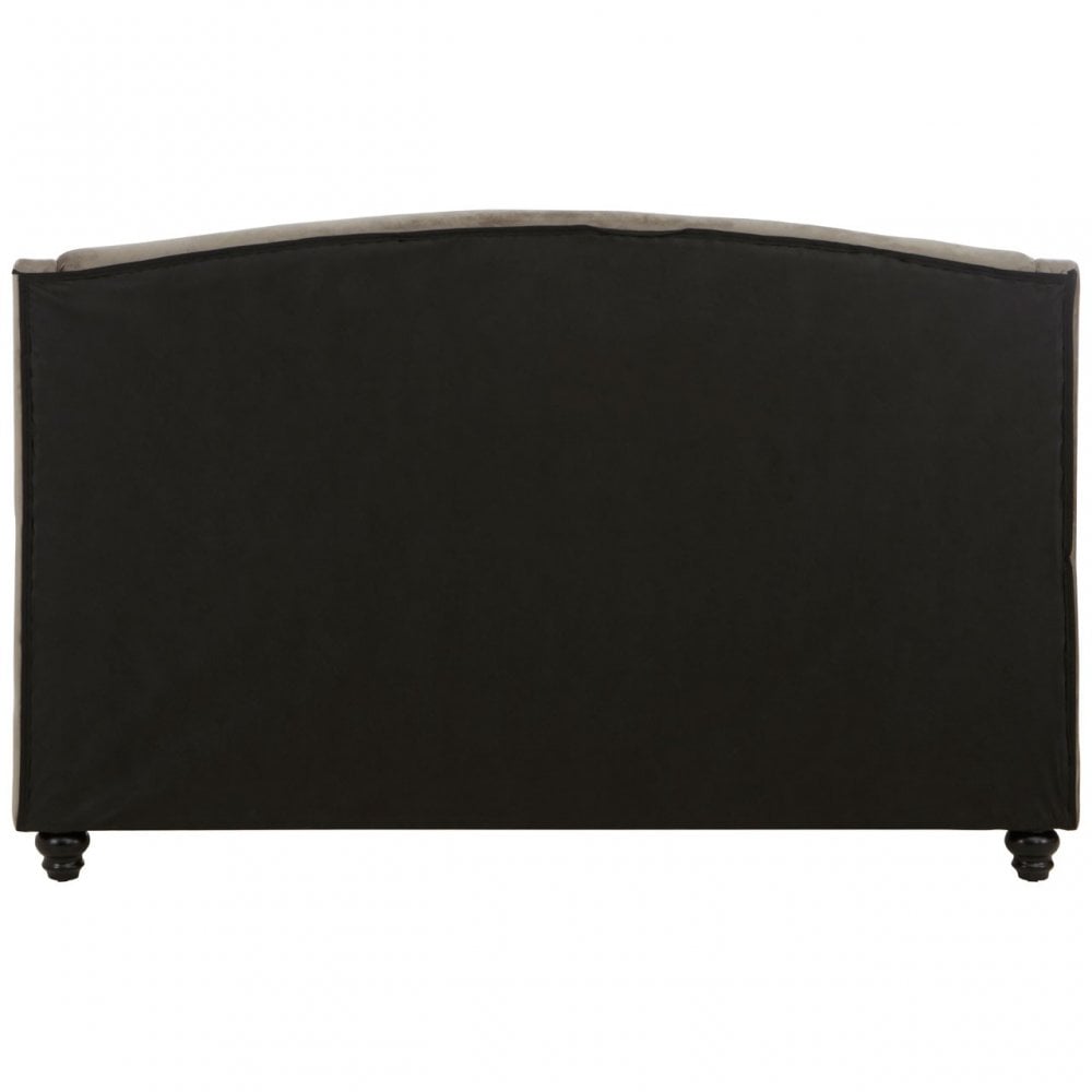 Josephine Velvet Kingsize Bed Grey