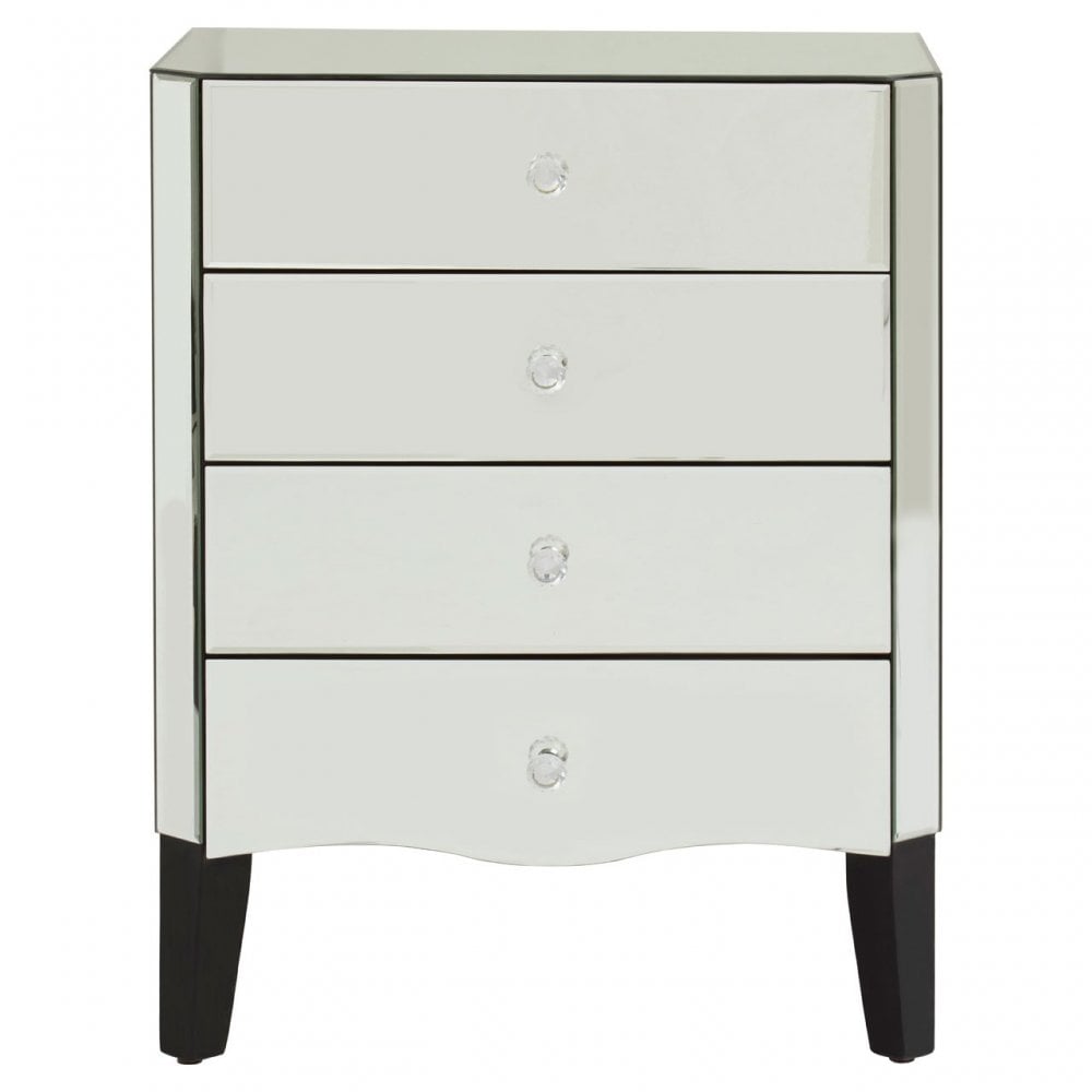 Gabriella 4 Drawer Chest Silver