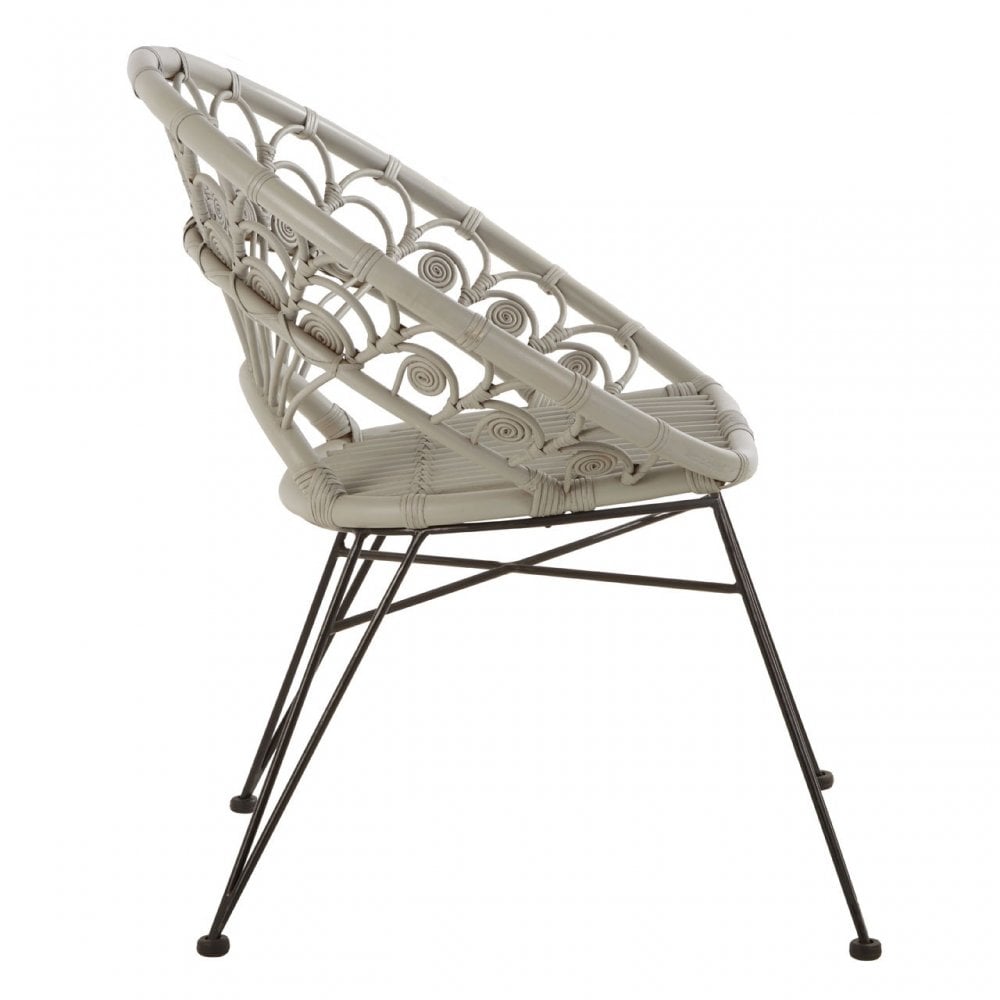 Manado Grey Rattan Chair Grey
