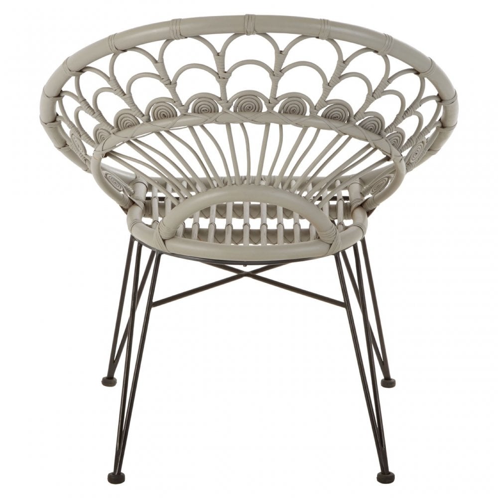Manado Grey Rattan Chair Grey