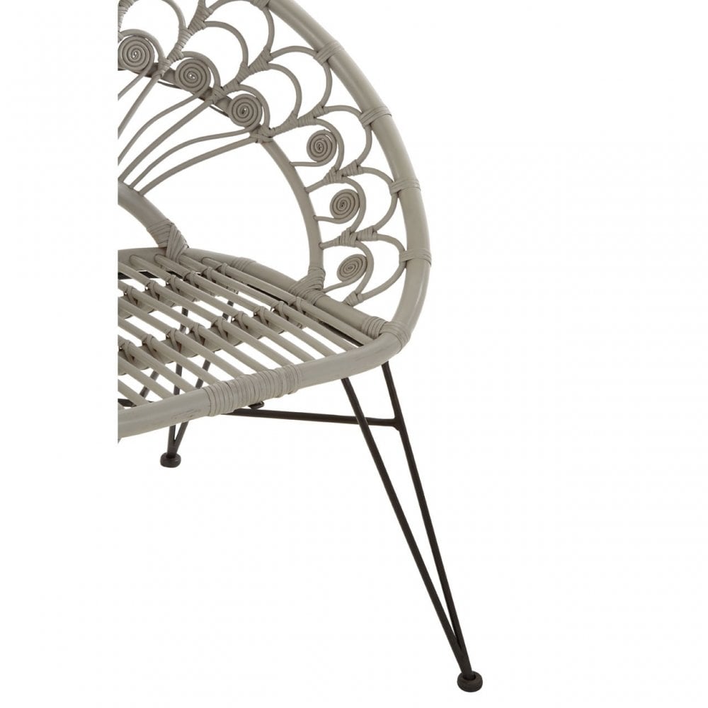 Manado Grey Rattan Chair Grey