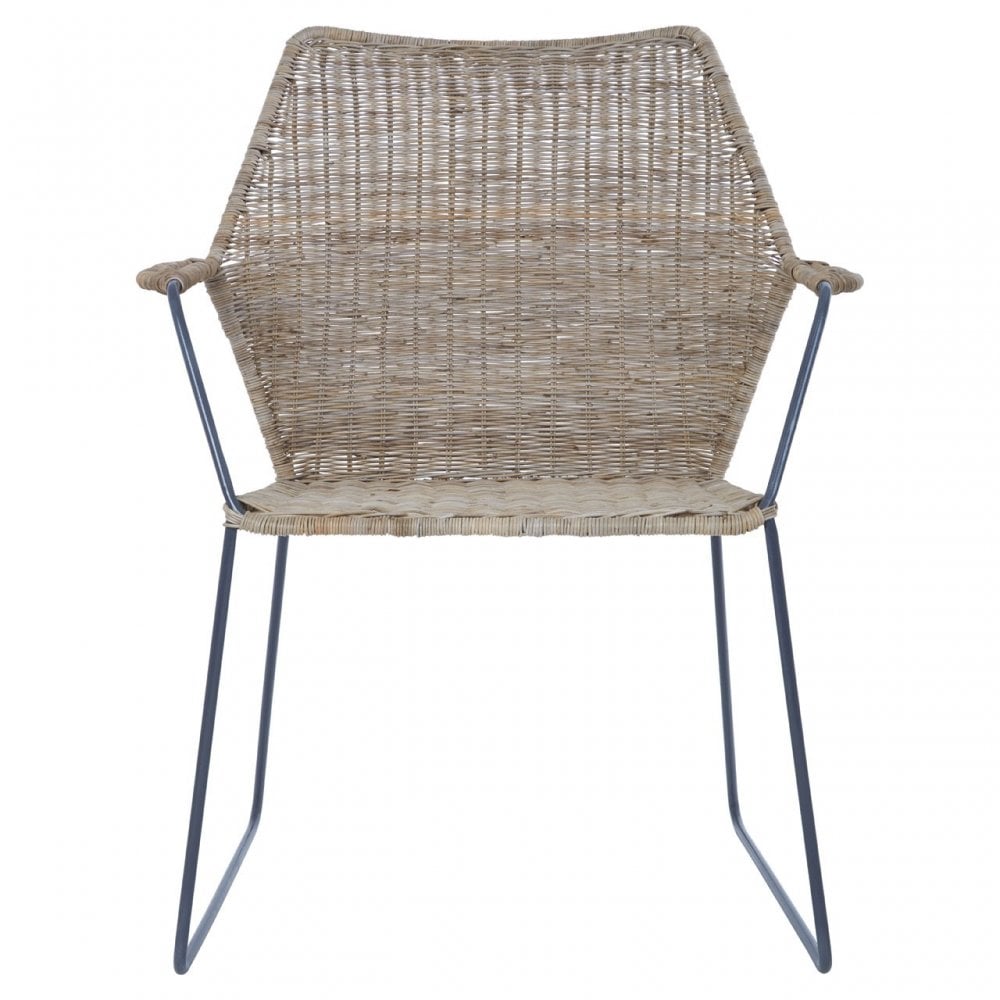Manado Angled Design Natural Rattan Chair Natural