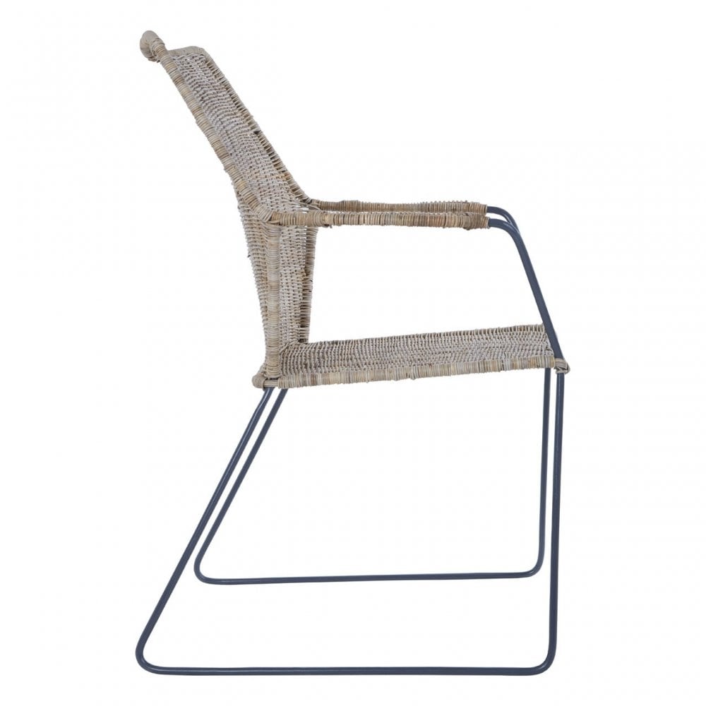 Manado Angled Design Natural Rattan Chair Natural