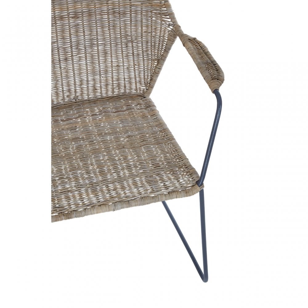 Manado Angled Design Natural Rattan Chair Natural