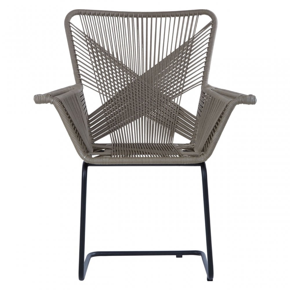 Manado Rattan Effect Chair Grey