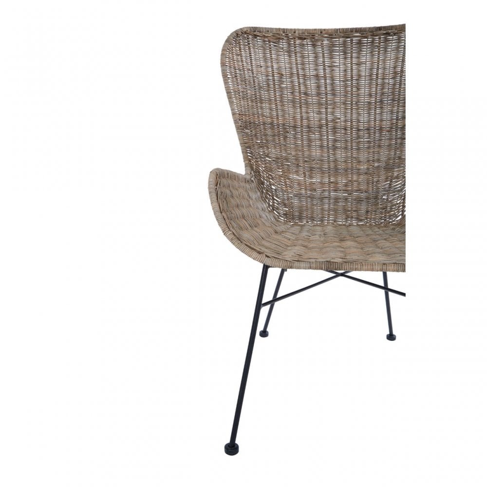 Manado Curved Design Chair Natural
