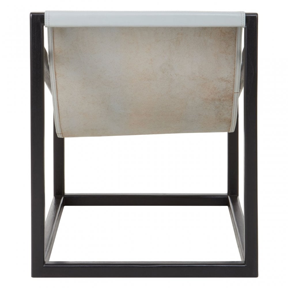 Kourtnai Grey Cubic Frame Chair Grey