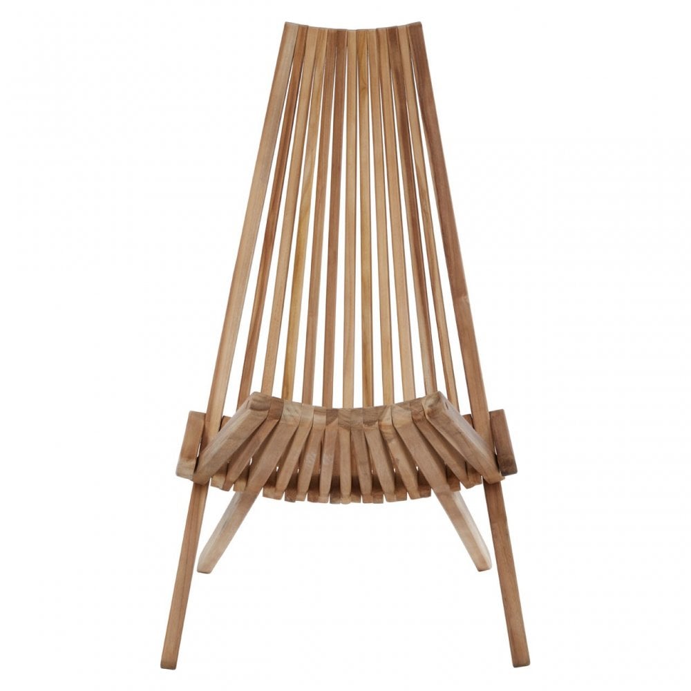 Manado Wooden Lounge Chair Natural