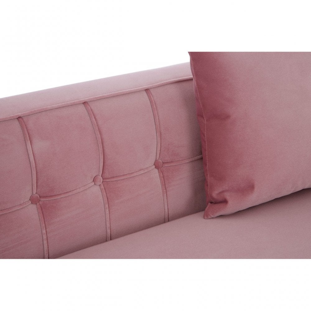 Rena 3 Seat Pink Sofa Pink