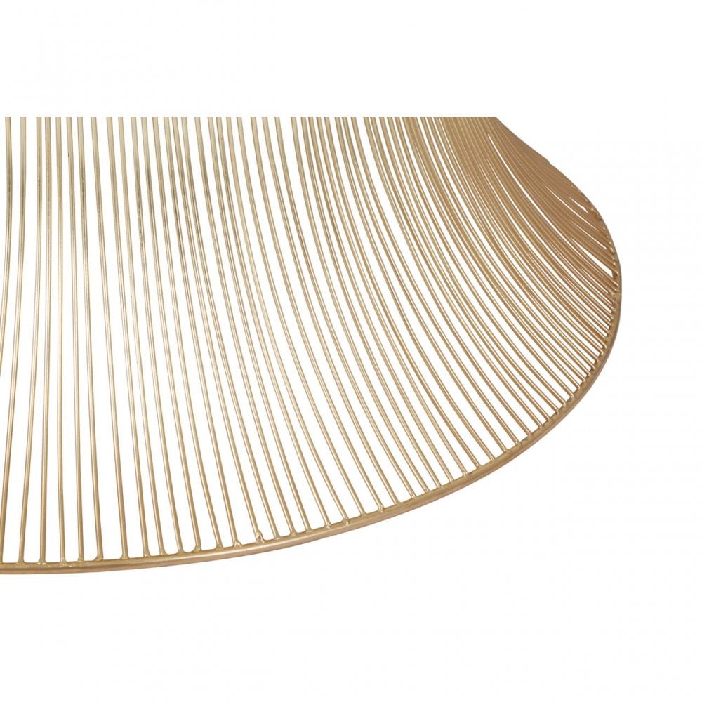 Hamish Gold Finish Wire Coffee Table Gold