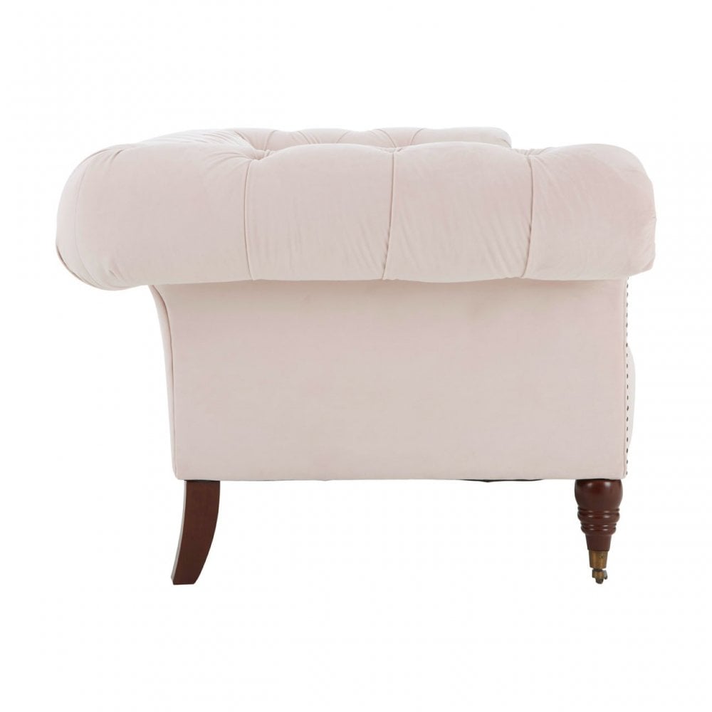 Suri 3 Seat Chesterfield Sofa Pink